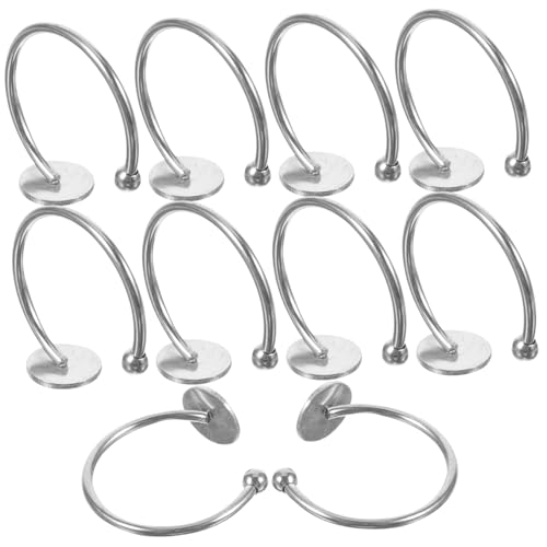 10Stücke Verstellbare Ringrohlinge Ringbasis für Schmuck DIY Ringherstellung für Designs und Ringe Passend für Verschiedene Ringgrößen 10Stücke Verstellbare Ringrohlinge Ringbasis für Schmuck DIY Ringherstellung für Designs und Ringe Passend für Verschiedene Ringgrößen von OSALADI