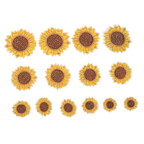 14Stücke Teiliges Sonnenblumen Stickapplikationen für Kleidung DIY Patches zum Aufbügeln Dekorative Flicken für Jacken Hüte und Rucksäcke Lebendige Designs für Basteln 14Stücke Teiliges Sonnenblumen Stickapplikationen für Kleidung DIY Patches zum Aufbügeln Dekorative Flicken für Jacken Hüte und Rucksäcke Lebendige Designs für Basteln von OSALADI