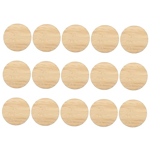 15 Stück Unbehandelte Runde Holzscheiben für Diy Malprojekte für Bastelarbeiten Anhänger und Dekorationen 15 Stück Unbehandelte Runde Holzscheiben für Diy Malprojekte für Bastelarbeiten Anhänger und Dekorationen von OSALADI