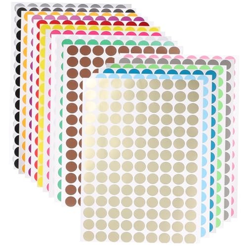 16 Blatt Aufkleber Selbstklebende Vielseitige Klassifizierungssticker für Zuhause Schule und Büro für Ordnung und Dekoration von OSALADI