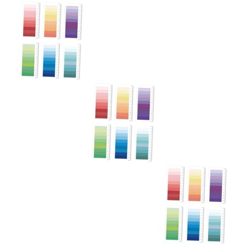18 Sätze Haftmarker Gradient Sticky Flags Vielseitige Buchmarkierungen für Schule und Büro pro Markieren und Organisieren von OSALADI
