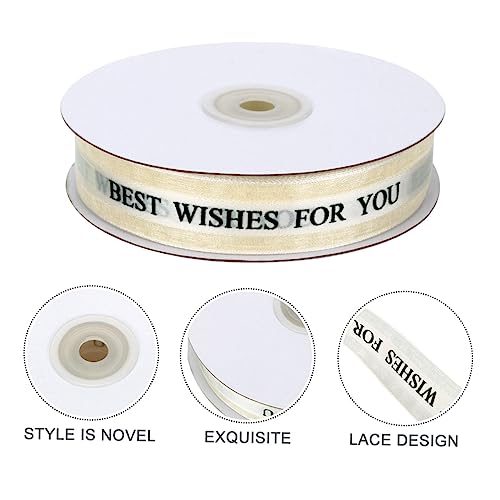 1Rolle Kuchenbox Seidenband DIY Geschenkverpackung Zubehör für Hochzeitsfeiern und Nähprojekte Wiederverwendbar und Anpassbar Cremefarben 1Rolle Kuchenbox Seidenband DIY Geschenkverpackung Zubehör für Hochzeitsfeiern und Nähprojekte Wiederverwendbar und Anpassbar Cremefarben von OSALADI