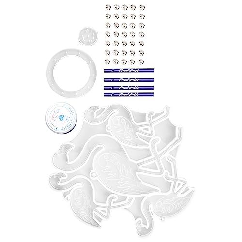 1Satz Silikonform für Flamingo Windspiel Anhänger Epoxidharz Gießform für DIY Dekoration Langlebig und Leicht zu Entformen für Handwerksprojekte 1Satz Silikonform für Flamingo Windspiel Anhänger Epoxidharz Gießform für DIY Dekoration Langlebig und Leicht zu Entformen für Handwerksprojekte von OSALADI