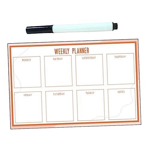 1Satz Whiteboard für Abwischbares Zeichenbrett mit Marker für Unterricht und Wochenplanung Vielseitig Nutzbar Kalendertafel und Aufgabenliste 1Satz Whiteboard für Abwischbares Zeichenbrett mit Marker für Unterricht und Wochenplanung Vielseitig Nutzbar Kalendertafel und Aufgabenliste von OSALADI