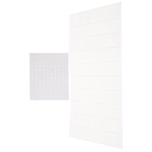 2 Blätter Doppelseitige Klebepunkte Runde und Quadratische Dot Aufkleber Transparente Haftpunkte ohne Rückstände für Diy Projekte und Dekorationen von OSALADI