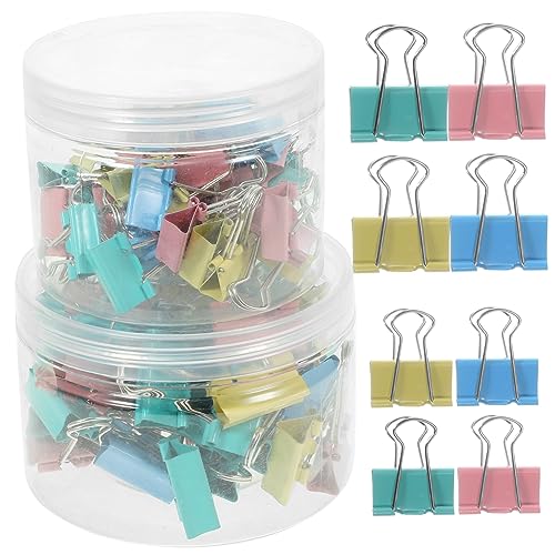 2 Boxen Boxen Binder Clips und Büroklammern für Dokumente Notizen und Bürobedarf Praktische Clips für Lehrer und Organisation von Unterlagen von OSALADI