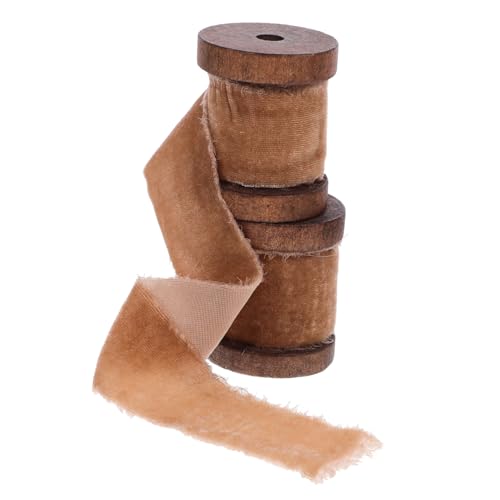 2 Rollen Vintage Diy Bastelbänder Elegantes Stoffband für Geschenkpacks Hochzeitsdekoration und Handarbeiten Verschiedene Anwendungen und Langlebiges Material von OSALADI