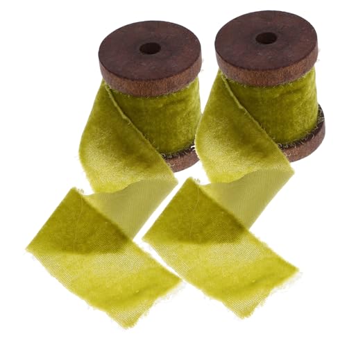 2 Rollen Vintage Geschenkband Polyester Dekorative Verpackungsbänder für Hochzeiten und Bastelarbeiten pro Herbstlichem Langlebig und Vielseitig für Projekte 2 Rollen Vintage Geschenkband Polyester Dekorative Verpackungsbänder für Hochzeiten und Bastelarbeiten pro Herbstlichem Langlebig und Vielseitig für Projekte von OSALADI