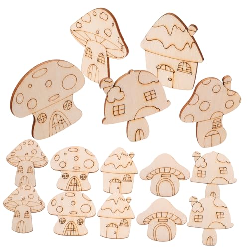 2 Sätze Holzpilz Ausschnitte Für Diy Bastelprojekte Unvollendete Holzscheiben Zum Bemalen Dekorieren Und Gestalten Für Familienaktivitäten Und Ideen 50 Stück * 2 2 Sätze Holzpilz Ausschnitte Für Diy Bastelprojekte Unvollendete Holzscheiben Zum Bemalen Dekorieren Und Gestalten Für Familienaktivitäten Und Ideen 50 Stück * 2 von OSALADI