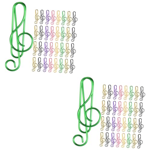 2 Sätze Musiknoten Papierclips Aus Metall Kreative Büroklammern Für Schule Und Büro Für Dokumente Und Dekoration 85 Stück * 2 von OSALADI