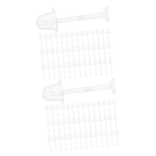 2 Sätze Ohrrückseiten Mit Ohrring Pins Ohrstecker Für Diy Schmuck Transparente Ohrstöpsel Für Schule Und Sport Und Ohrstöpsel 300 Stück * 2 von OSALADI