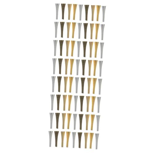 2 Sätze Perlenkappen Für Schmuckherstellung Diy Trompetenblüten Perlenkappen Für Armbänder Und Bastelprojekte 36 Stücke * 2 von OSALADI