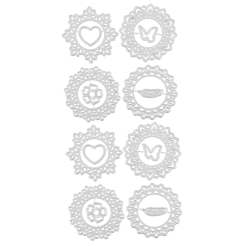 2 Sätze Teiliges Metall Stanzformen Für Scrapbooking Runde Dekoration Schablonen Wiederverwendbar Und Einfach Zu Bedienen Für Bastelarbeiten Und Kartenherstellung 4 Stück * 2 2 Sätze Teiliges Metall Stanzformen Für Scrapbooking Runde Dekoration Schablonen Wiederverwendbar Und Einfach Zu Bedienen Für Bastelarbeiten Und Kartenherstellung 4 Stück * 2 von OSALADI