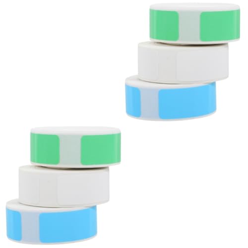 2 Sätze Thermische Etikettenrolle Selbstklebende Thermodrucker Etiketten Etiketten Pro Für Diy Versandetiketten 3 Rollen * 2 von OSALADI
