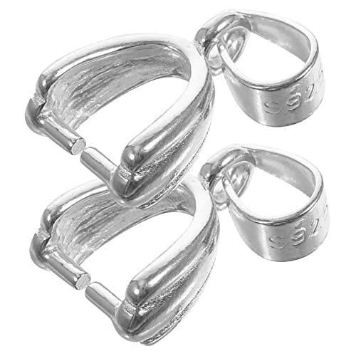2 Stück Anhänger Verschlüsse Diy Schmuck Zubehör für Armbänder Langlebige und Verbindungselemente für Personalisierte Schmuckherstellung von OSALADI