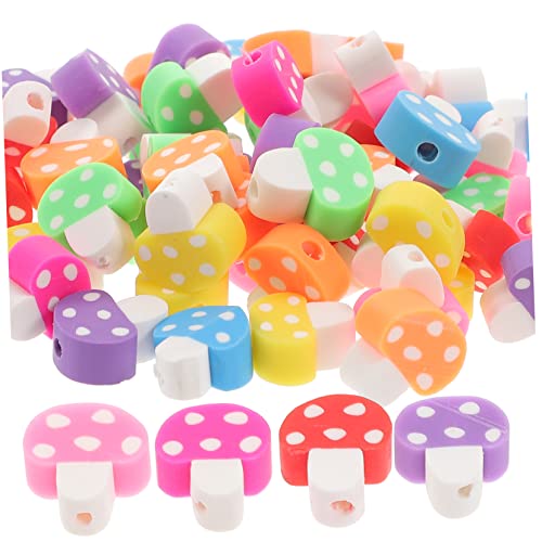 200Stücke Pilzperlen Polymer Spacer Perlen für DIY Schmuckherstellung für Armbänder und Bastelprojekte und Kunsthandwerk 200Stücke Pilzperlen Polymer Spacer Perlen für DIY Schmuckherstellung für Armbänder und Bastelprojekte und Kunsthandwerk von OSALADI