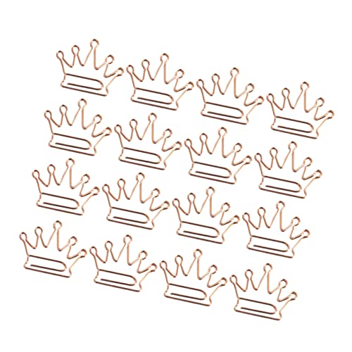 24Stücke Kronenförmige Büroklammern aus Roségold Kreative Lesezeichen für Büro Schule und Starke Haltekraft Dekorative Papierclips für Organisation 24Stücke Kronenförmige Büroklammern aus Roségold Kreative Lesezeichen für Büro Schule und Starke Haltekraft Dekorative Papierclips für Organisation von OSALADI