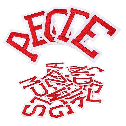 26 Stück Aufbügelbare Patches für Kleidung A Z Alphabet Flicken zum Dekorieren von Jeans Shirts Taschen für Diy Projekte Leuchtendem Weißem Hintergrund 26 Stück Aufbügelbare Patches für Kleidung A Z Alphabet Flicken zum Dekorieren von Jeans Shirts Taschen für Diy Projekte Leuchtendem Weißem Hintergrund von OSALADI