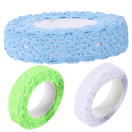 3 Rollen Diy Spitzenband Selbstklebendes Dekoband für Bastelarbeiten Scrapbooking Fotorahmen und Hochzeitsdekorationen 3 Rollen Diy Spitzenband Selbstklebendes Dekoband für Bastelarbeiten Scrapbooking Fotorahmen und Hochzeitsdekorationen von OSALADI