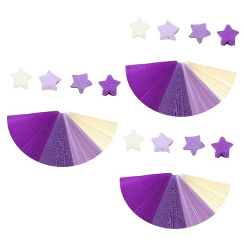 3 Sätze Faltpapier Origami Stern Papierstreifen Für Diy Bastelprojekte Für Anfänger Und Fortgeschrittene Für Home Decor Und Partys 520 Stück * 3 von OSALADI