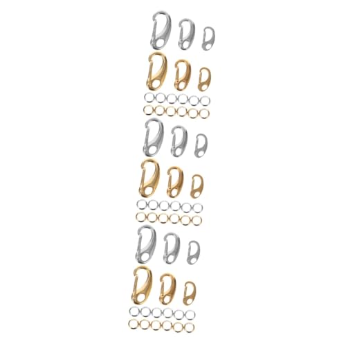3 Sätze Lobster Claw Clasps mit Schlüsselringen Teiliges für Diy Projekte und Vielseitig Einsetzbar für Haustierzubehör und Schlüsselorganisation von OSALADI