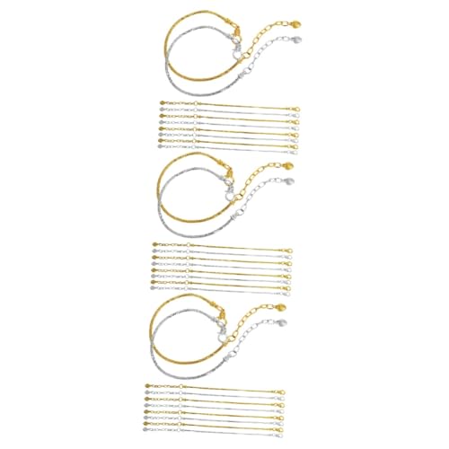 3 Sätze Snake Chain Armband Für Frauen Und Dehnbar Langlebige Charm Armbänder Für Diy Schmuckherstellung Eleganter Schmuck 10 Stück * 3 3 Sätze Snake Chain Armband Für Frauen Und Dehnbar Langlebige Charm Armbänder Für Diy Schmuckherstellung Eleganter Schmuck 10 Stück * 3 von OSALADI