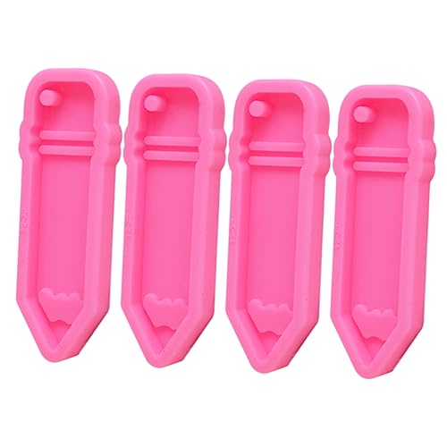 3 Sätze Teiliges Silikonform Für Bleistift Anhänger Diy Gießform Für Schlüsselanhänger Langlebig Für Bastelprojekte Einfach Zu Bedienen Reinigen 4 Stück * 3 von OSALADI