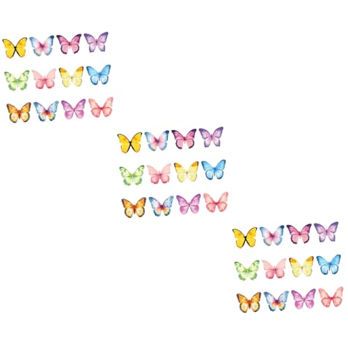 3 Sätze Wassermalfarbe Schmetterling Haftnotizen Kreative Notizblöcke Für Büro Schule Und Zuhause Praktische Selbstklebende Memo Pads Für Notizen Und Erinnerungen 12 Stücke * 3 von OSALADI