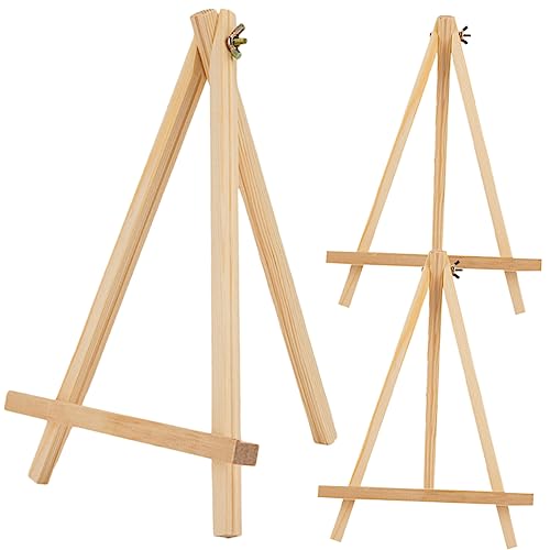 3Stücke Holzstaffelei für Künstler Ergonomische Tischstaffelei Stabilem Holz Präsentieren von Kunstwerken für Erwachsene und Studenten von OSALADI