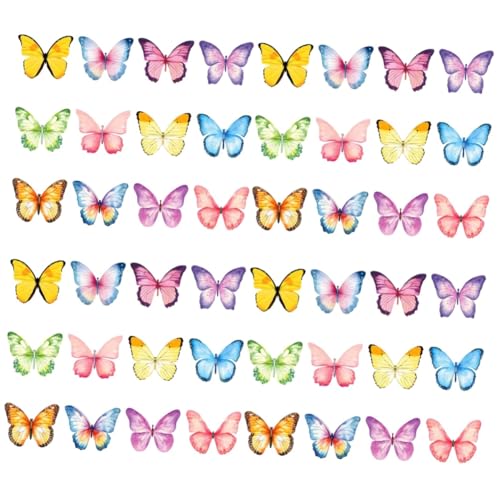 4 Sätze Aquarell Schmetterling Haftnotizen Praktische Notizblöcke Für Büro Und Zuhause Selbstklebende Erinnerungsnotizen Für Organisation Und Planung 12 Stück * 4 von OSALADI