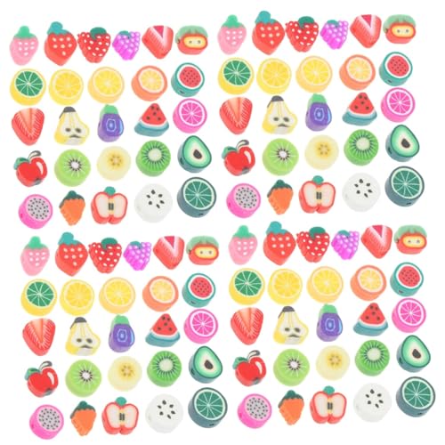 4 Sätze Polymer Clay Früchte Perlen Für Diy Schmuckherstellung Vielseitige Bastelperlen Für Armbänder Und Dekorationen 100 Stück * 4 4 Sätze Polymer Clay Früchte Perlen Für Diy Schmuckherstellung Vielseitige Bastelperlen Für Armbänder Und Dekorationen 100 Stück * 4 von OSALADI