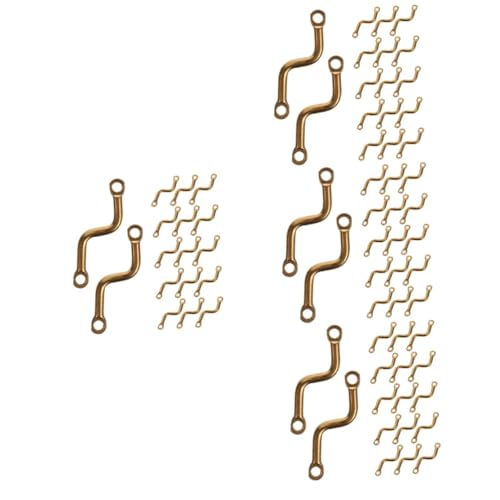4 Sätze S Design Ohrring Verbindungsstäbe Langlebigem Für Basteln Hautfreundlich Leicht Und Farbenfroh Für Armbänder 150 Stück * 4 von OSALADI