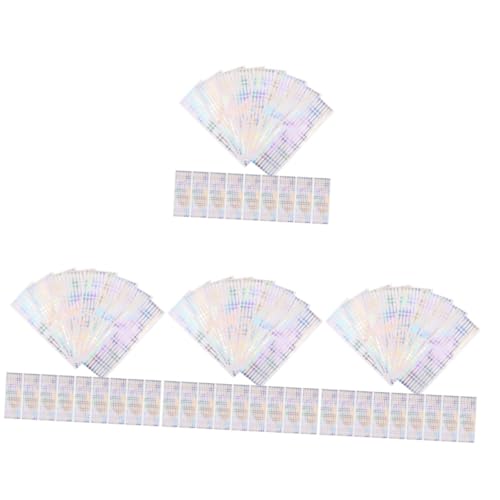 4 Sätze Selbstklebende Siegelaufkleber Für Verpackungen Tamper Evident Aufkleber Für Kosmetikflaschen Öle Und Geschenkverpackungen 500 Stück * 4 von OSALADI