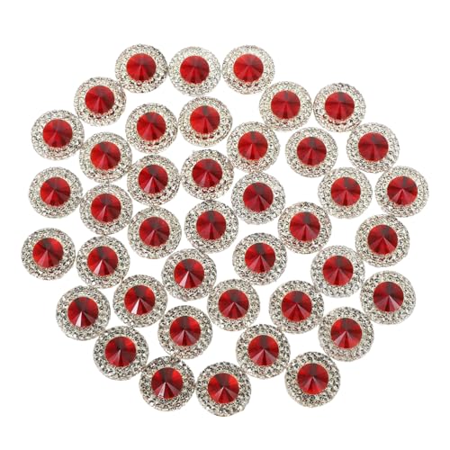 40 Stück Glitzernde Flache und Runde Kristallverzierungen für Schmuck Haarschmuck und Nagelkunst zum Dekorieren und Basteln 40 Stück Glitzernde Flache und Runde Kristallverzierungen für Schmuck Haarschmuck und Nagelkunst zum Dekorieren und Basteln von OSALADI