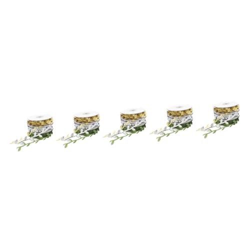 5 Sätze Ripsband Dekoband Für Diy Wreath Herstellung Kunstpflanzen Für Partydekoration 3 Rollen * 5 von OSALADI