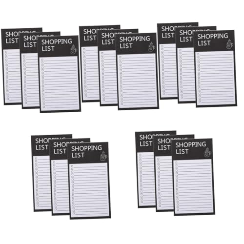 5 Stück Magnetisches Notizbuch Magnetische Einkaufsliste für Kühlschrank Notizblock für To Do Listen Selbsthaftendes Design Robuste und Durchscheinende Schreibfläche von OSALADI