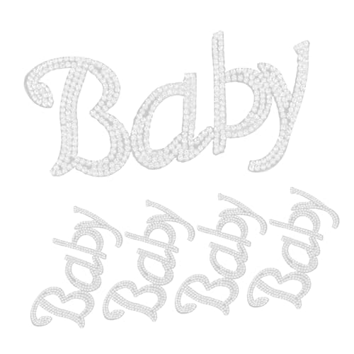 5 Stück Strass-alphabet-patches: Selbstklebende Buchstaben-applikation Zum Aufbügeln Für Jacken, Jeans Und Hüte – Selbstklebende Baby-buchstabenaufkleber Für Kleidungskappen von OSALADI