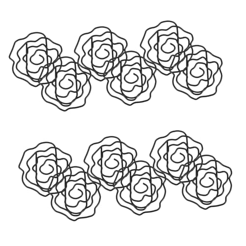 50 Stück Lustige Planer Clips Niedliche Büroklammern Mit Blumenmotiv – Lesezeichenklammer Aus Metall – Ausgehöhlte Seitenmarkierungen Für Büro Zuhause Schule Dokumente von OSALADI