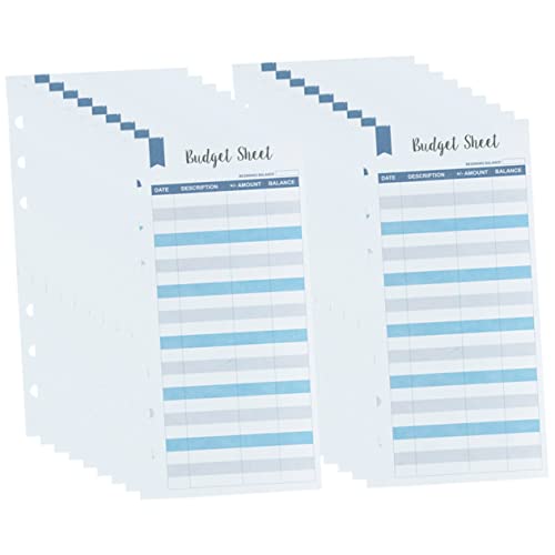 50Blätter Budgetplaner Bargeldbudget Karten für Effektives Geldmanagement Praktische Budgetaufzeichnung und Einfache Handhabung für Büro und Zuhause von OSALADI
