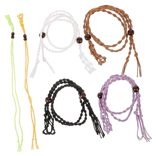 6 Stück Diy Anhänger Kette Teiliges mit Verstellbarem Steinhalter und Wachsseil für Schmuckgestaltungen für Persönliche Schmuckprojekte und Bastelarbeiten von OSALADI
