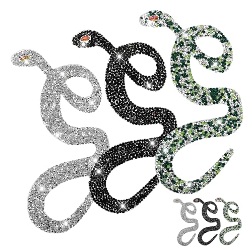 6 Stück Strass Patches Schlange Aufnäher zum Bügeln für Kleidung Taschen Rucksäcke Applikationen 6 Stück Strass Patches Schlange Aufnäher zum Bügeln für Kleidung Taschen Rucksäcke Applikationen von OSALADI