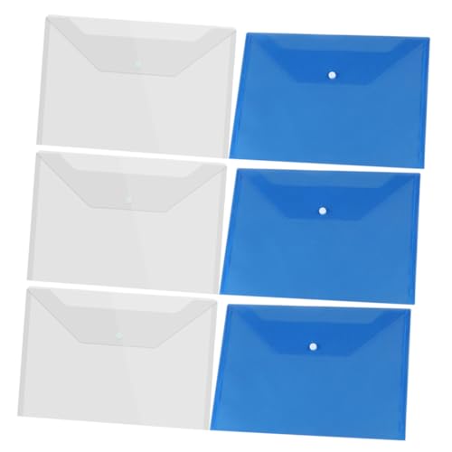 6 Stück Transparent Dokumentenmappe Druckknopf Aktenordner aus Material Leichte und Geräumige Datei Organizer für Büro Schule und Reisen für Büroangestellte und Lehrer 6 Stück Transparent Dokumentenmappe Druckknopf Aktenordner aus Material Leichte und Geräumige Datei Organizer für Büro Schule und Reisen für Büroangestellte und Lehrer von OSALADI