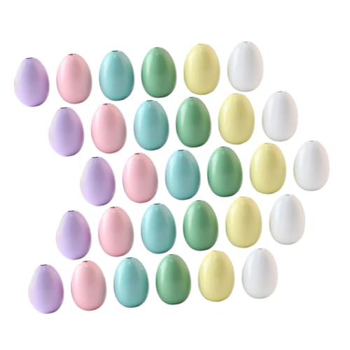 60Stücke Ostern Holzperlen Eiform DIY Lose Perlen für Armband und Schmuck Eierperlen für Bastelprojekte Geschenkidee für Familie 60Stücke Ostern Holzperlen Eiform DIY Lose Perlen für Armband und Schmuck Eierperlen für Bastelprojekte Geschenkidee für Familie von OSALADI