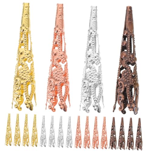 60Stücke Perlenkappen für DIY Schmuck Kegelförmige Bastelkegel Stabilem Metall für Armbänder und Multifunktionales Design Rostbeständig 60Stücke Perlenkappen für DIY Schmuck Kegelförmige Bastelkegel Stabilem Metall für Armbänder und Multifunktionales Design Rostbeständig von OSALADI