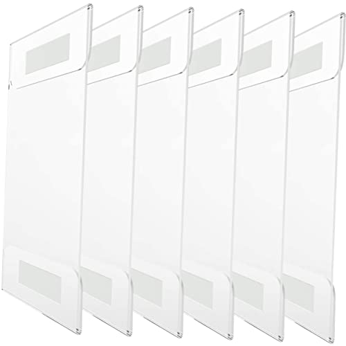 6Stücke Acryl Schildhalter Transparente Tischaufsteller für Menüs Preisschilder und Fotos Robuste Displays für Zähler Tische und Desktops von OSALADI