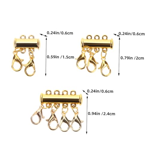 6Stücke Teiliges Magnetverschluss für Mehrlagige Praktische Kettenverbinder für Schmuck für Armbänder und Einfach zu Bedienen von OSALADI