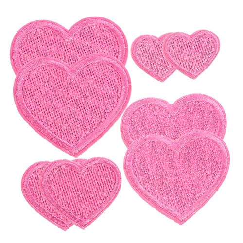 8 Stück Selbstklebende Herz Patches Verschiedenen für Kleidung und Hüte Applikationen zur Dekoration und Reparatur für Diy Projekte und Haushaltsbedarf von OSALADI