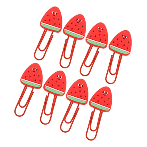 8 Stück Teiliges Wassermelonen Papierclips Kreative Süße Büroklammern für Dokumente Schule Büro Organisieren von Notizen und Erinnerungen von OSALADI