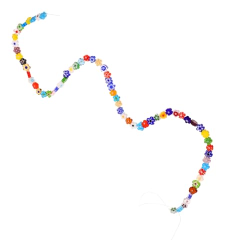 Blumenperlen für Schmuckherstellung Glasperlen Blumenform für Armbänder und Diy Projekte Langlebig und Farbenfroh Praktische Lösung für Bastelarbeiten von OSALADI