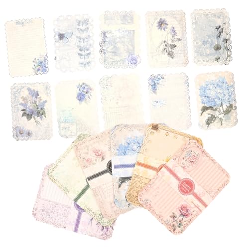 Dekoratives Handwerks Papier Designs Vintage Scrapbook Hintergrundpapier für Diy Journal und Bastelprojekte Alben Notizbücher und Collagen von OSALADI
